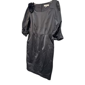Vintage Y2K Max Mara Satin Pewter Mini Dress Sz 4